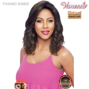 Vanessa Honey Brazilian Unprocessed Human Hair Swissilk Deep Lace Front Wig - TH34NC KINEE